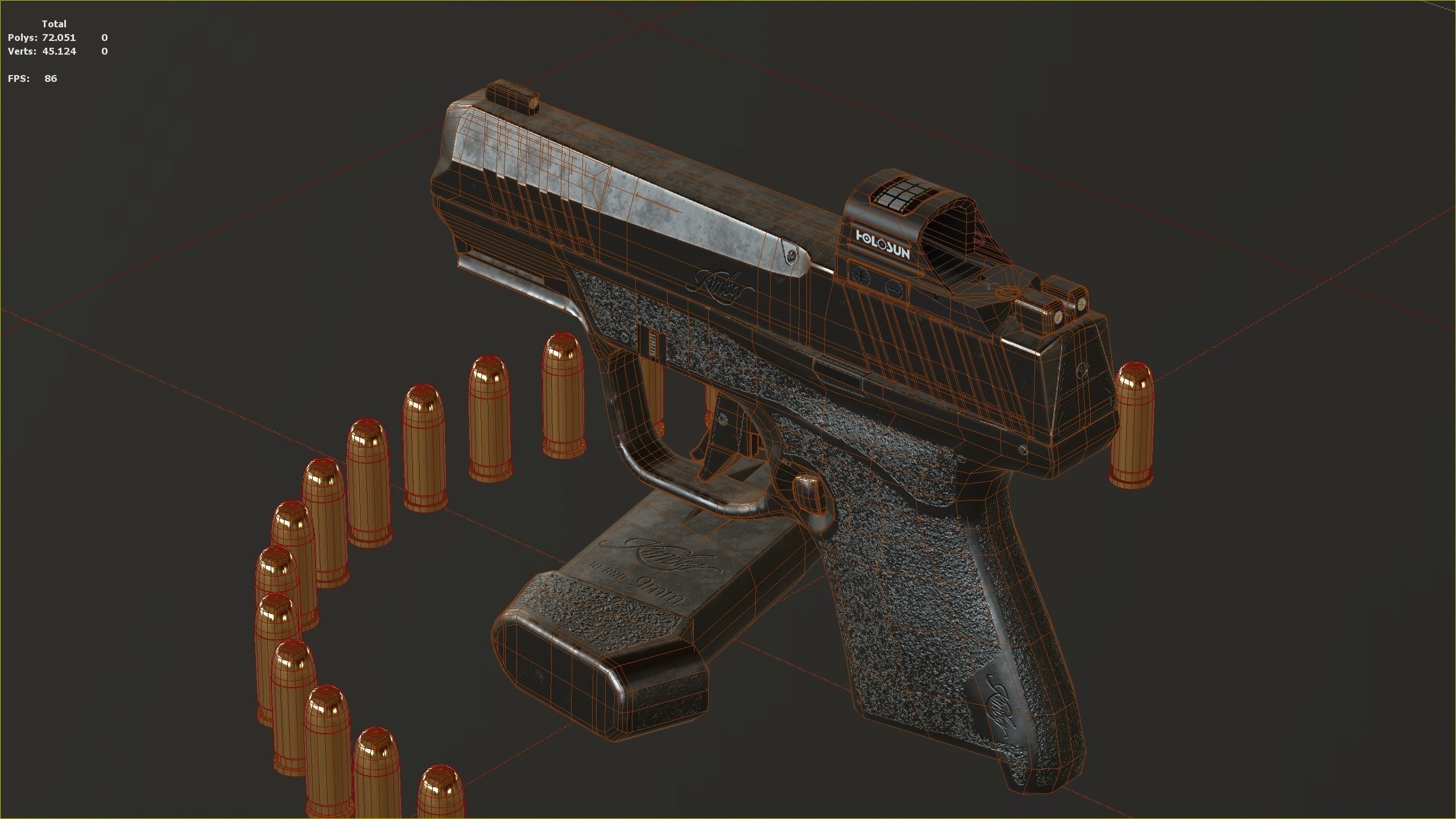 Kimber R7-Mako Low-poly 3D model_21