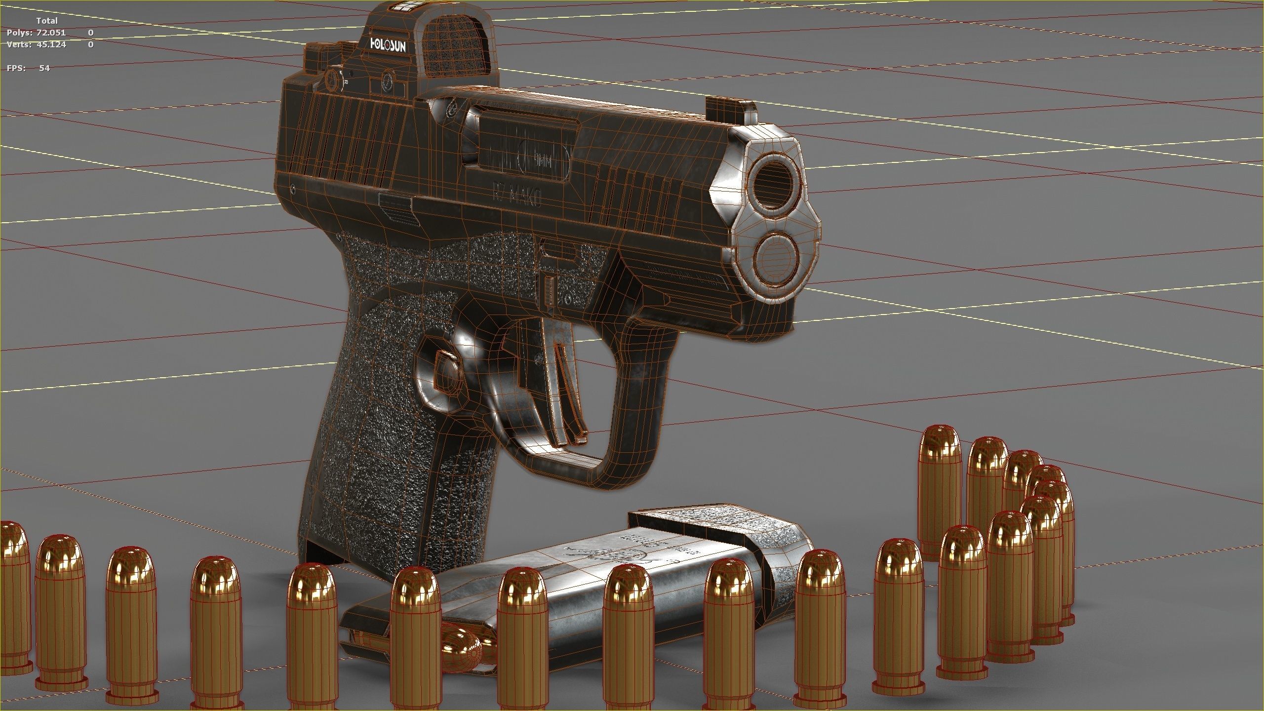 Kimber R7-Mako Low-poly 3D model_31