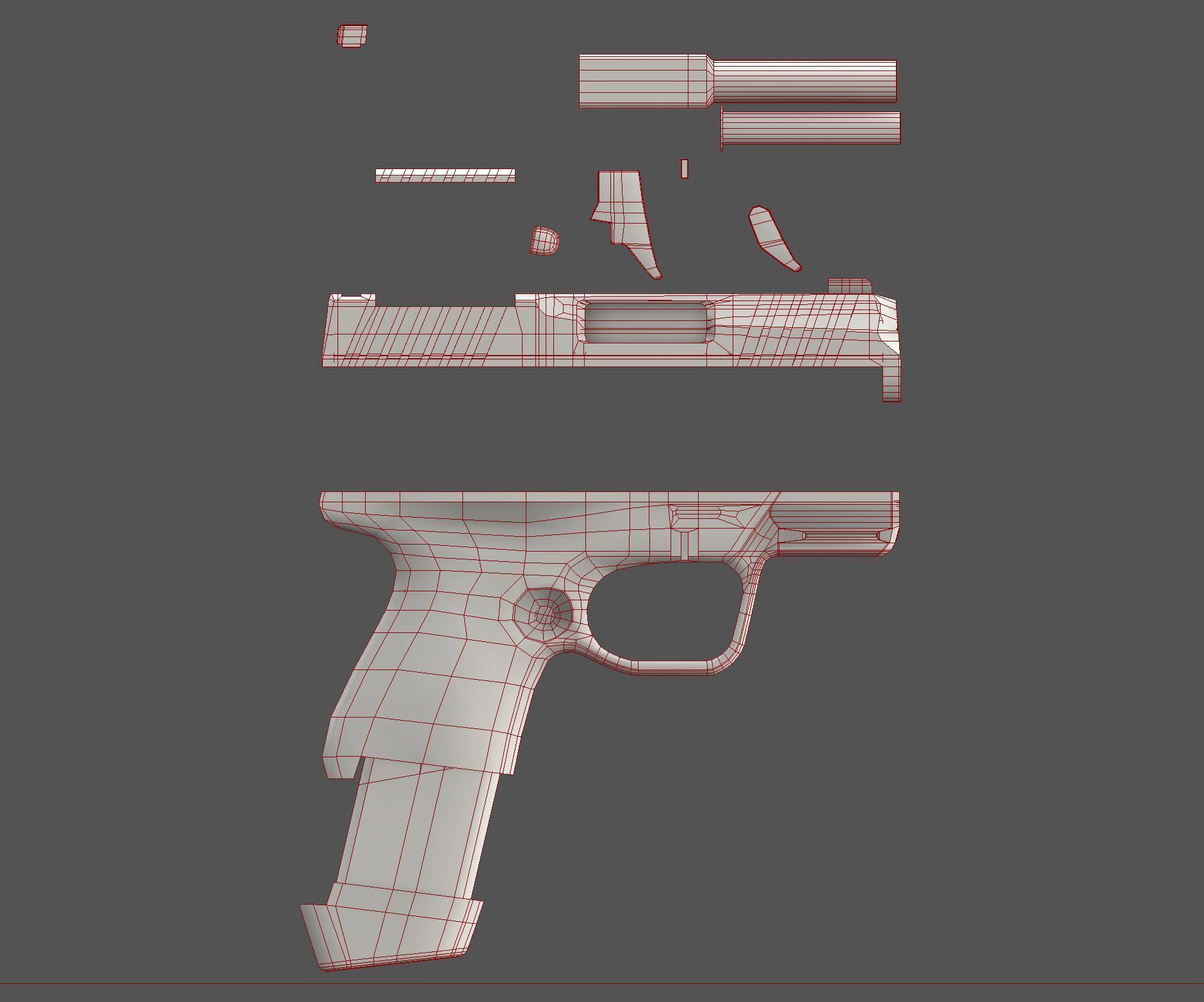 Kimber R7-Mako Low-poly 3D model_13