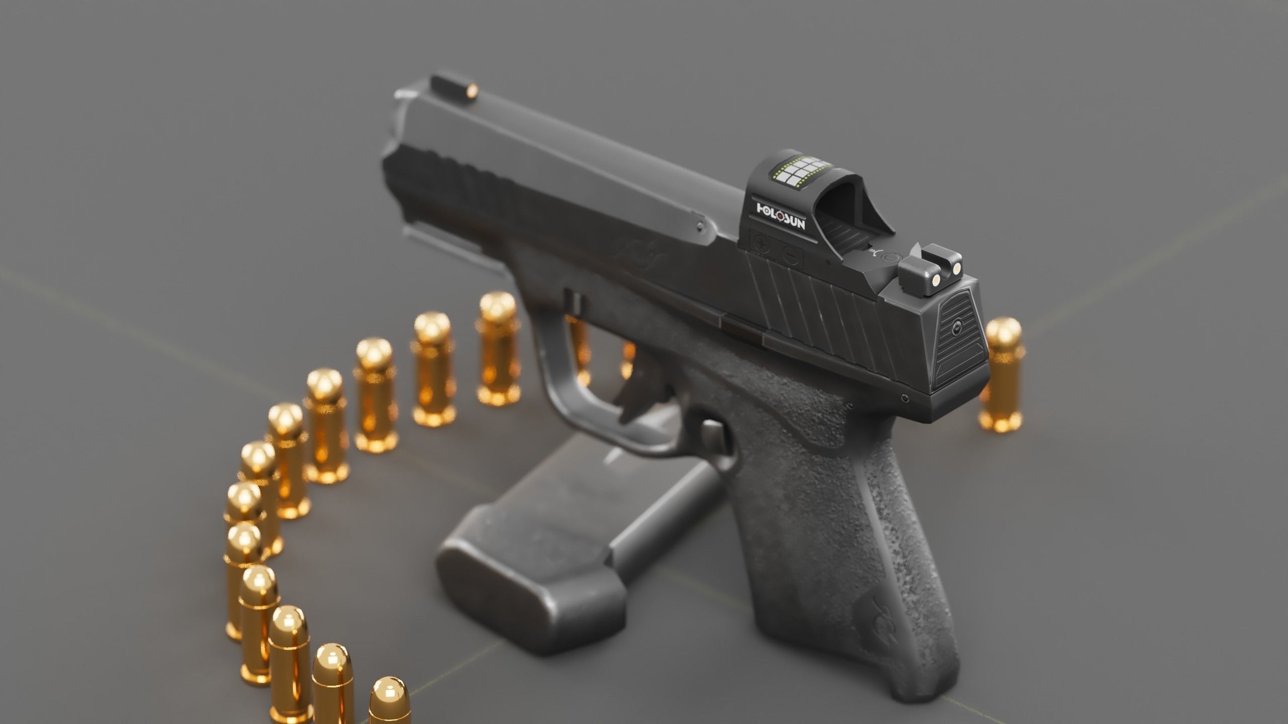 Kimber R7-Mako Low-poly 3D model_1