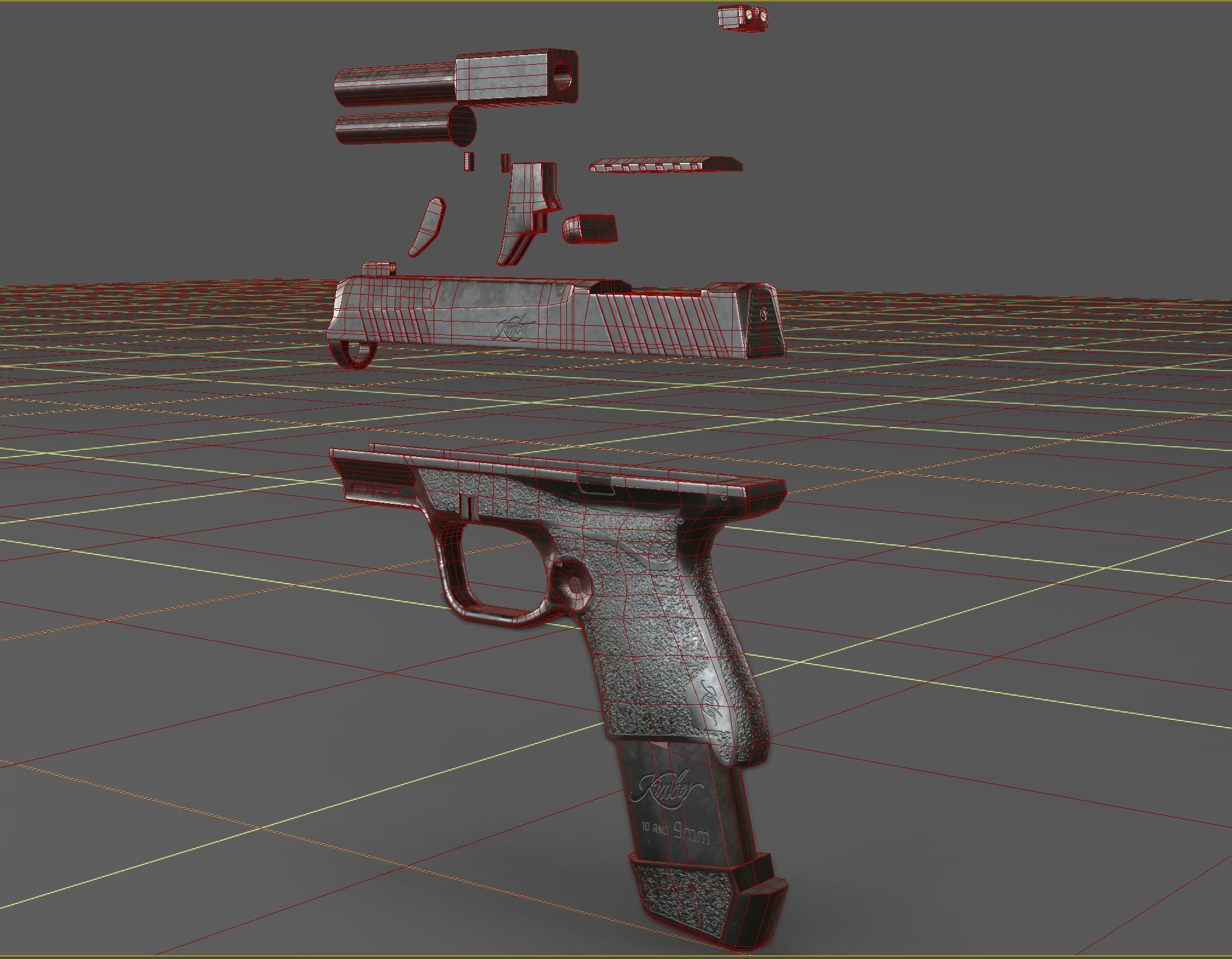 Kimber R7-Mako Low-poly 3D model_16