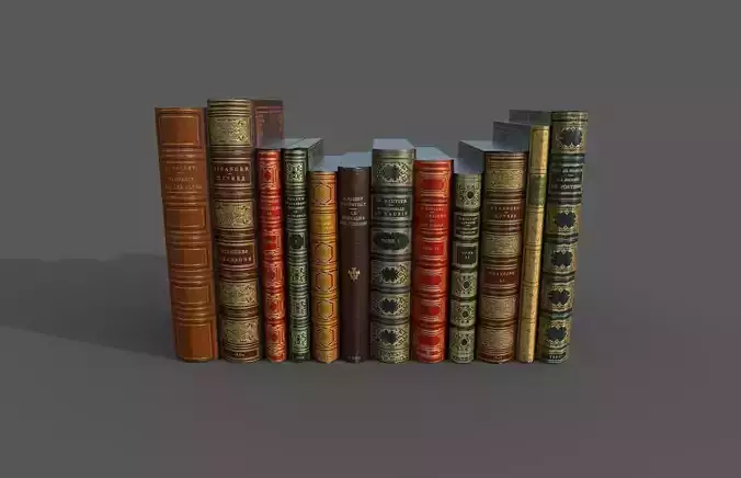 Book for Library Low-poly 3D model