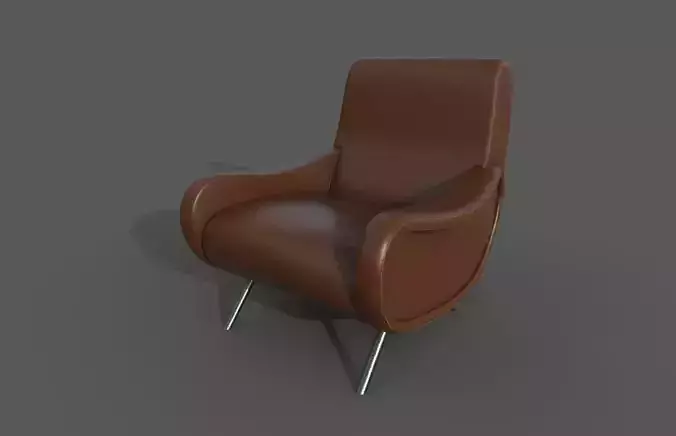 Armchair Game-Ready leather lounge chair
