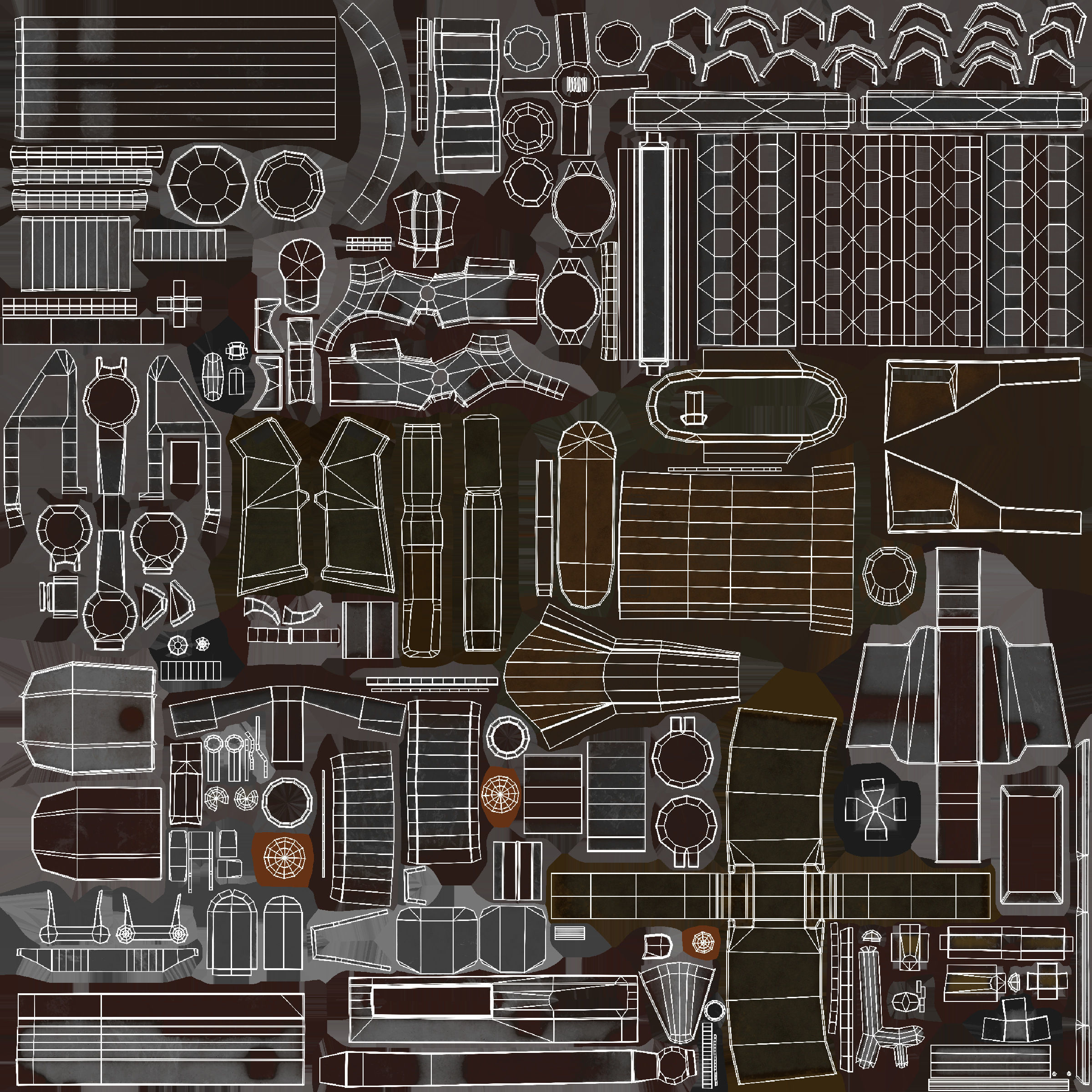 M4 Gun Low-poly 3D model_18