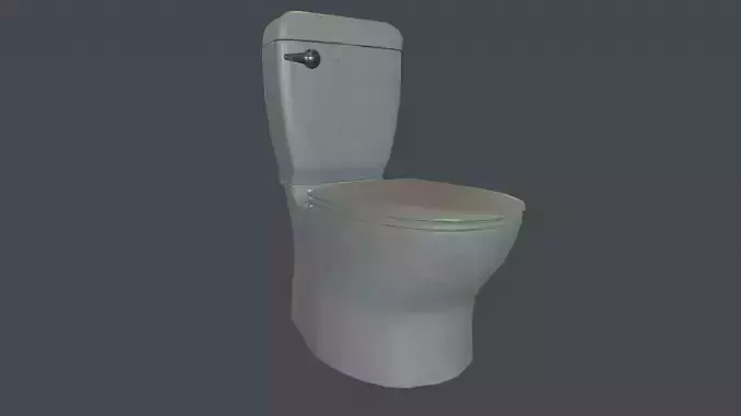 Toilet Low-poly 3D model