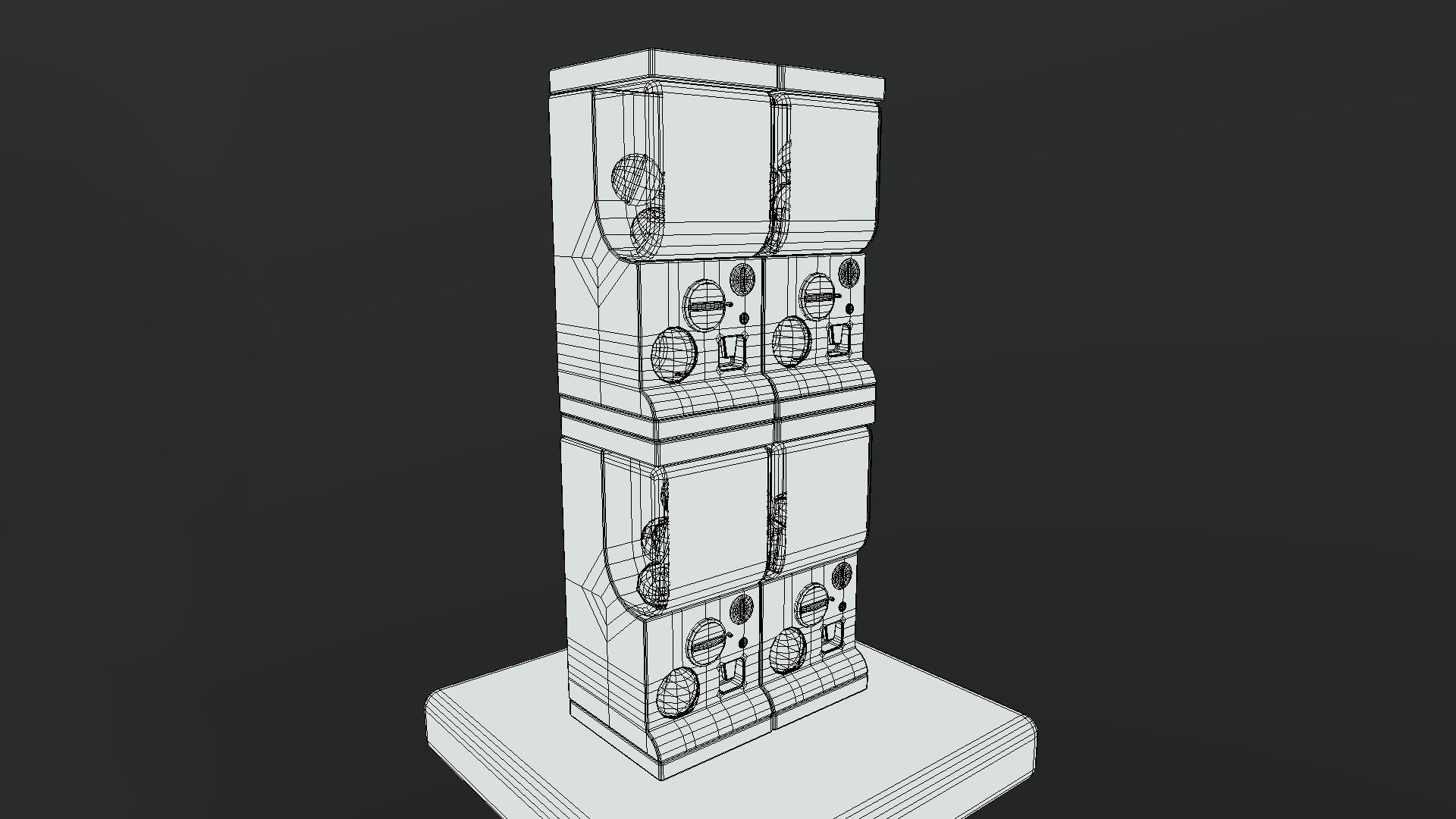 Gacha Capsule Machine Low-poly 3D model_13