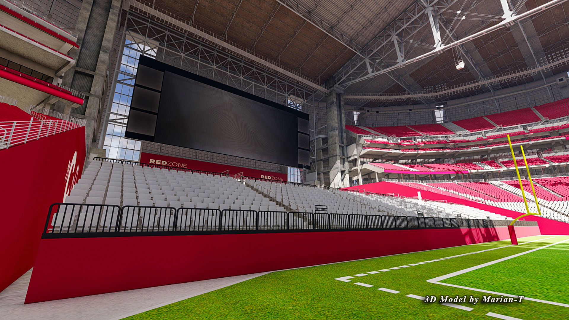 State Farm Stadium Arizona USA Low-poly 3D model_75