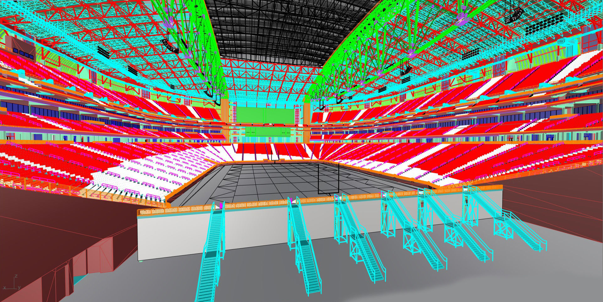 State Farm Stadium Arizona USA Low-poly 3D model_102