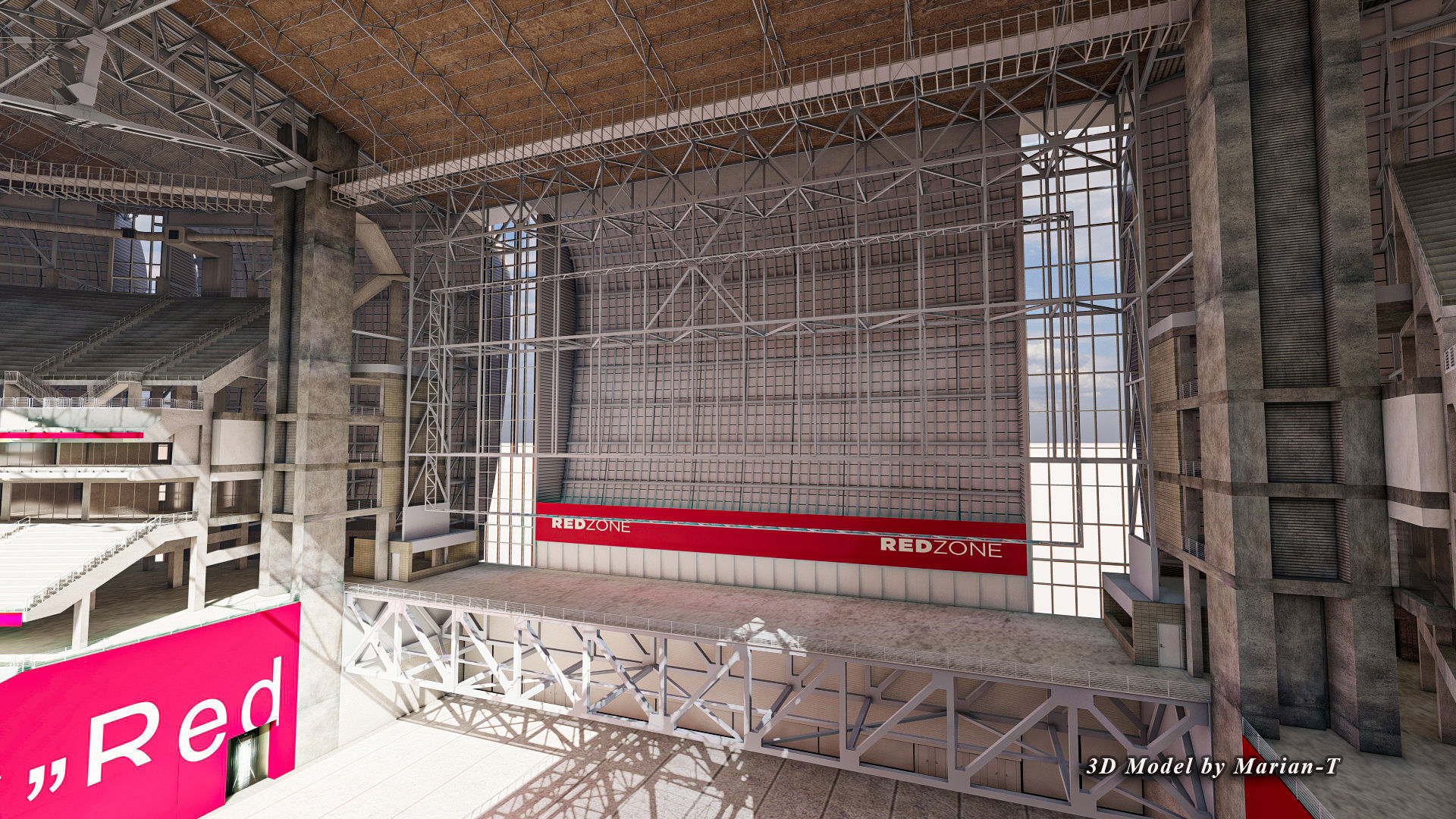 State Farm Stadium Arizona USA Low-poly 3D model_79