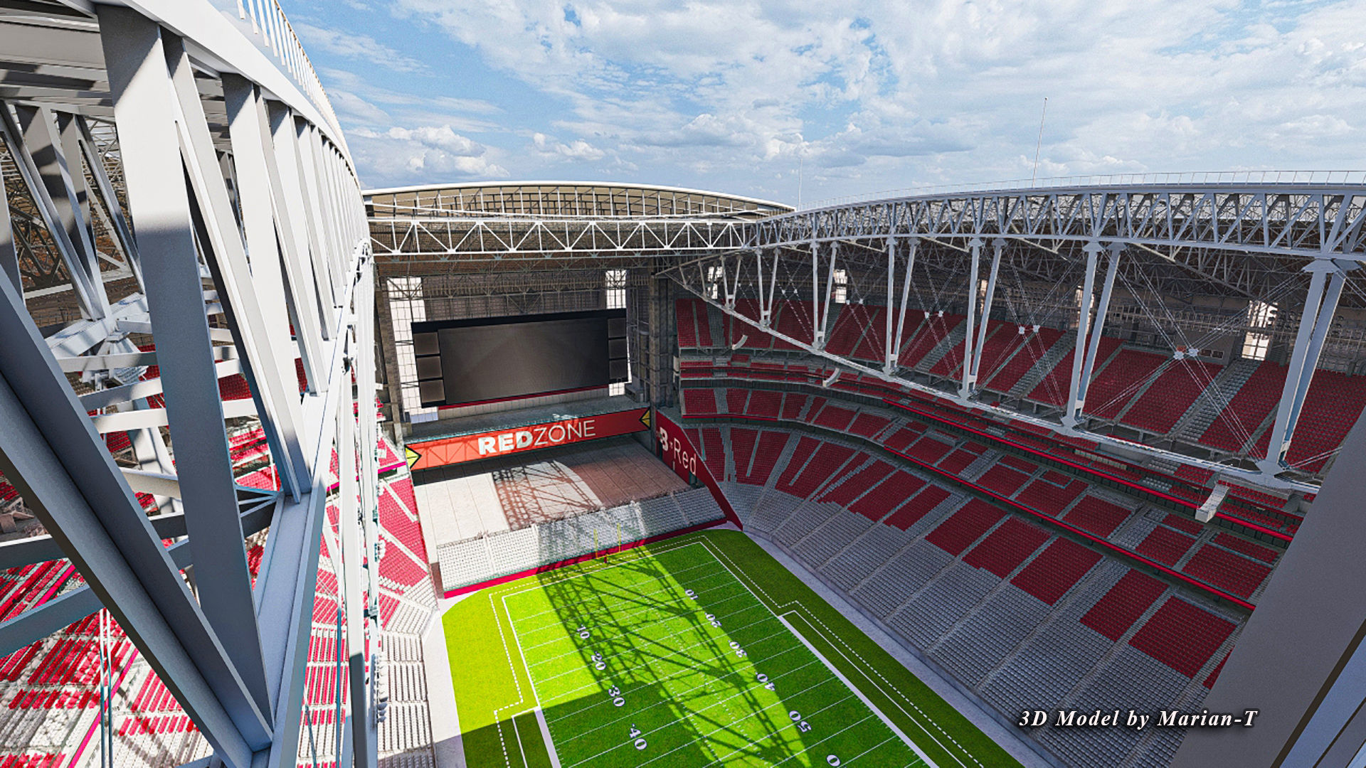 State Farm Stadium Arizona USA Low-poly 3D model_86