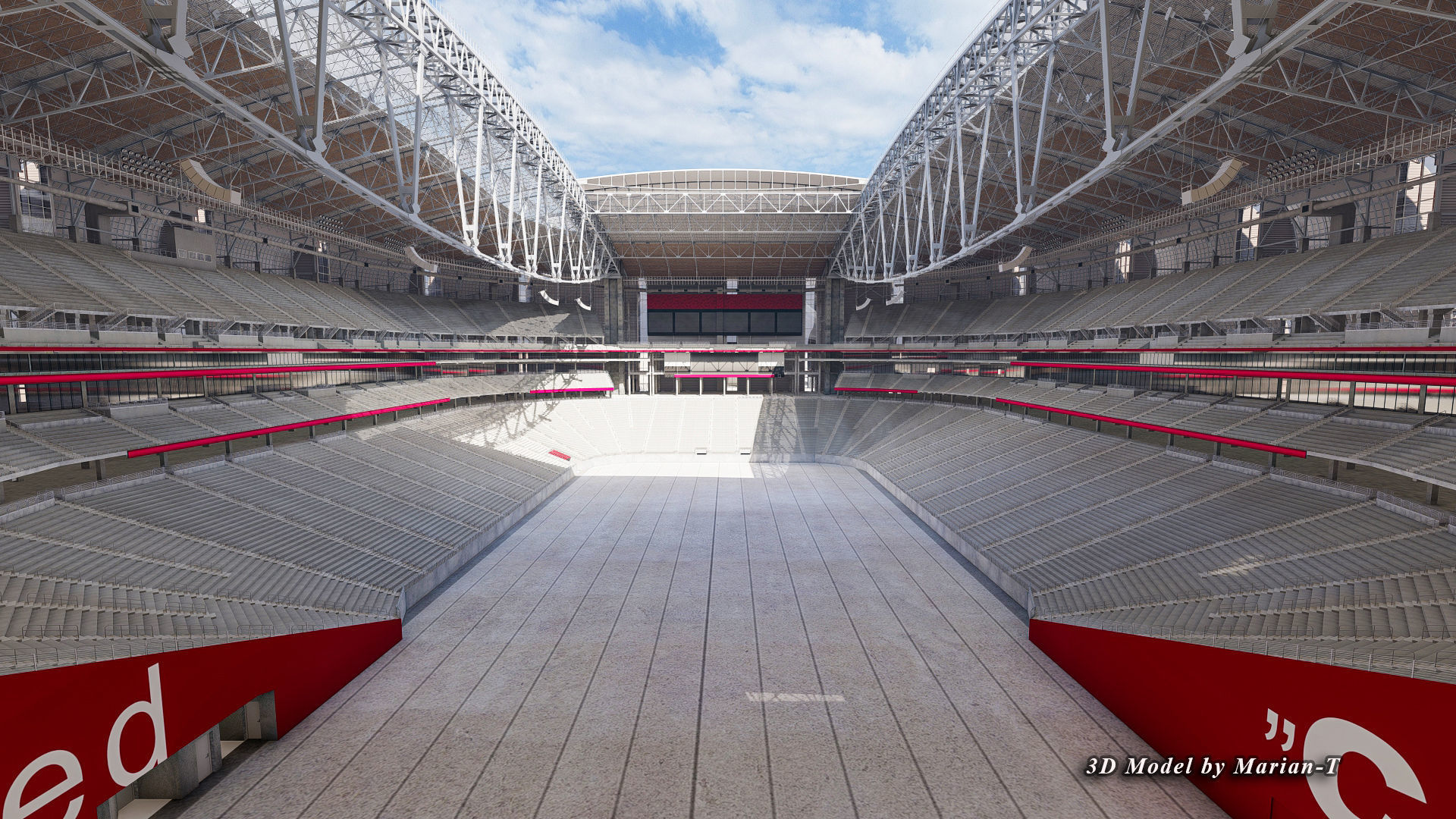 State Farm Stadium Arizona USA Low-poly 3D model_76