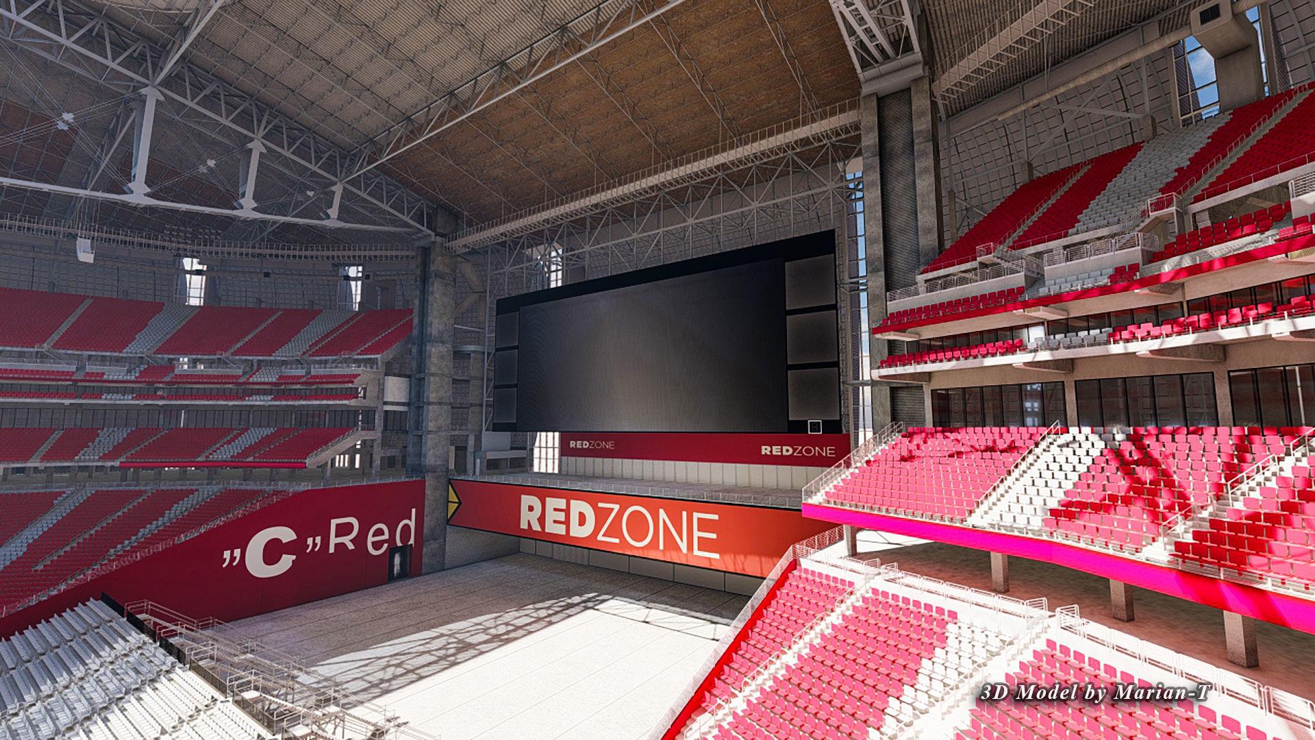 State Farm Stadium Arizona USA Low-poly 3D model_84