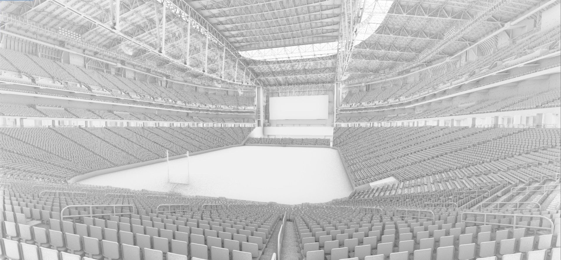 State Farm Stadium Arizona USA Low-poly 3D model_101