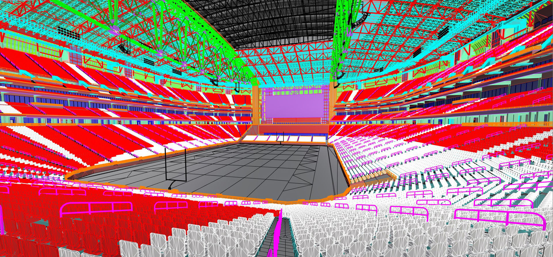 State Farm Stadium Arizona USA Low-poly 3D model_100