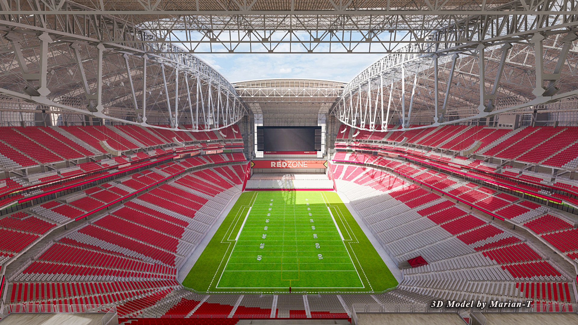 State Farm Stadium Arizona USA Low-poly 3D model_77