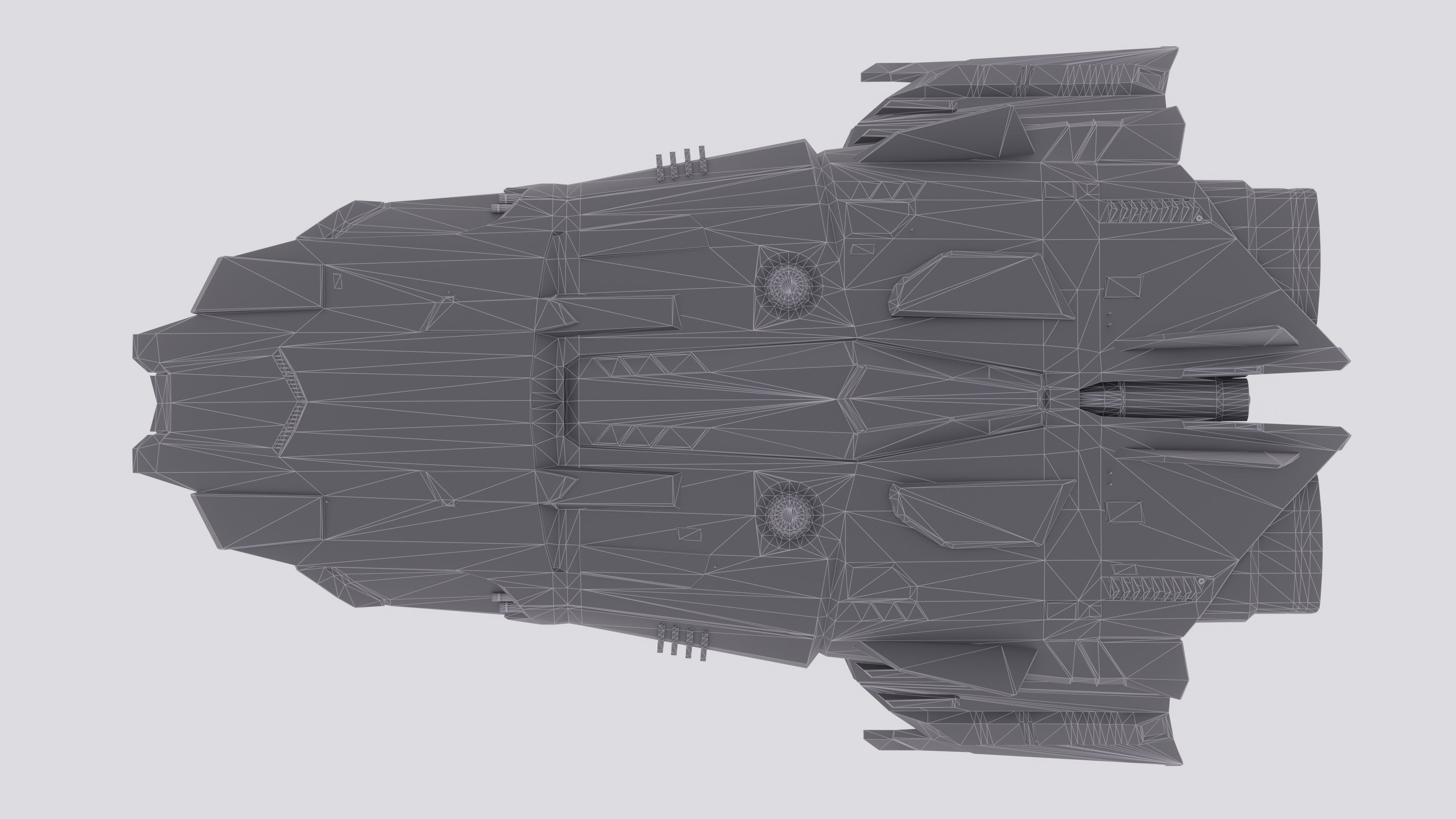 Anopheles Spaceship Low-poly 3D model_11