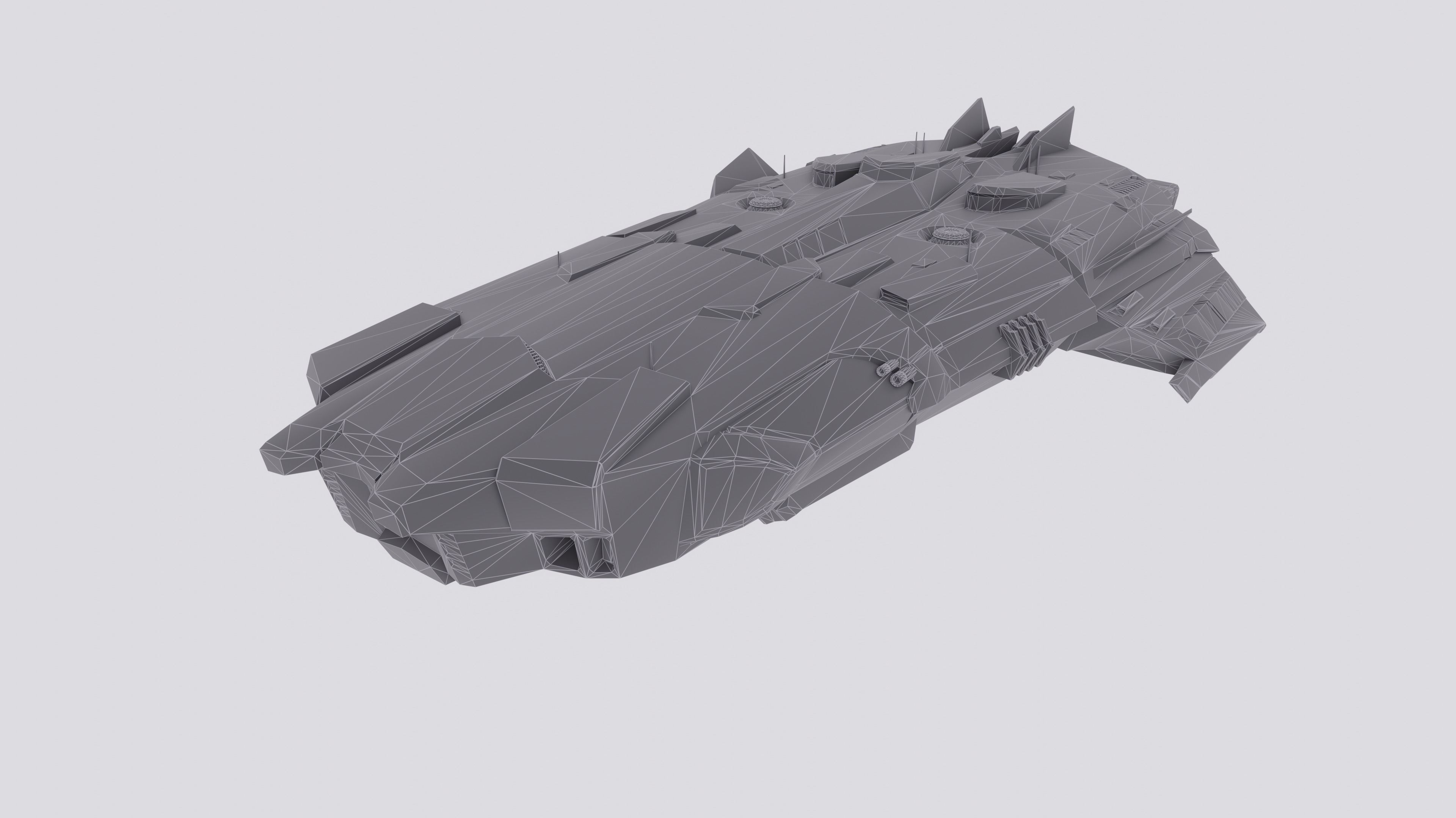 Anopheles Spaceship Low-poly 3D model_14