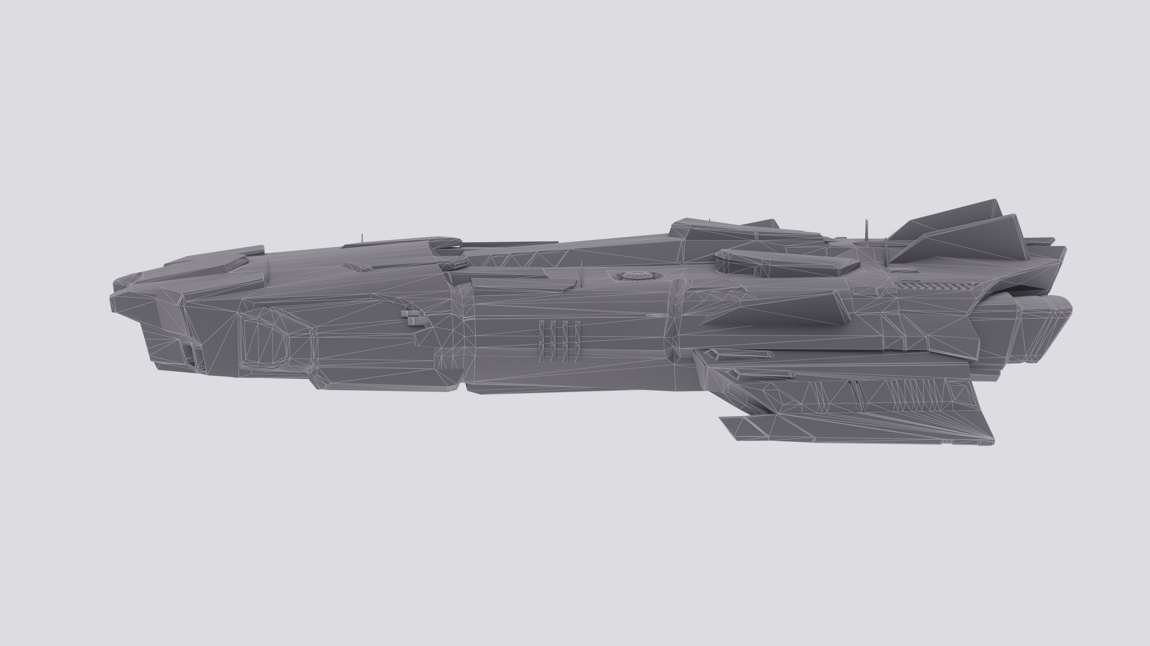 Anopheles Spaceship Low-poly 3D model_13