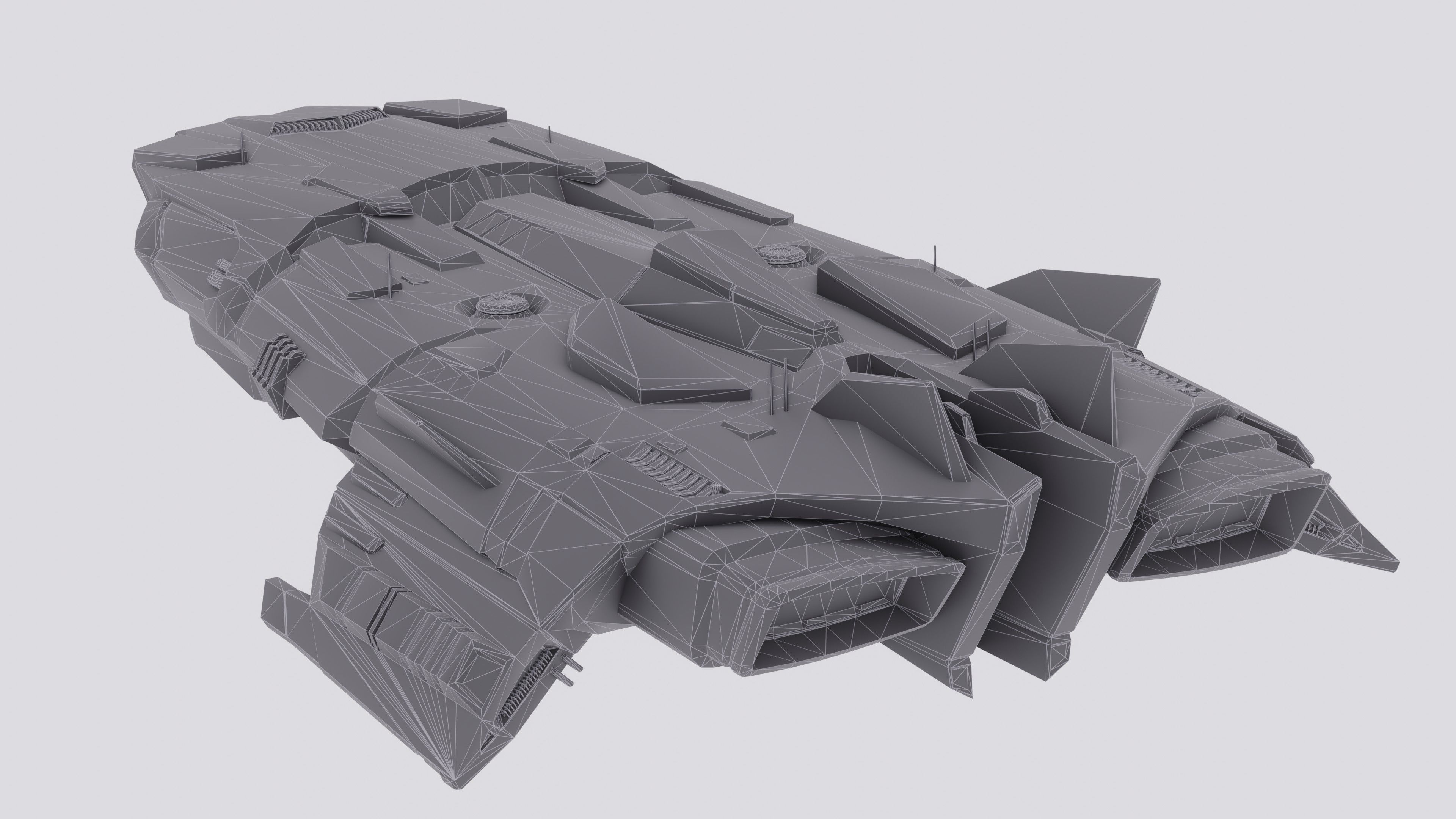 Anopheles Spaceship Low-poly 3D model_8
