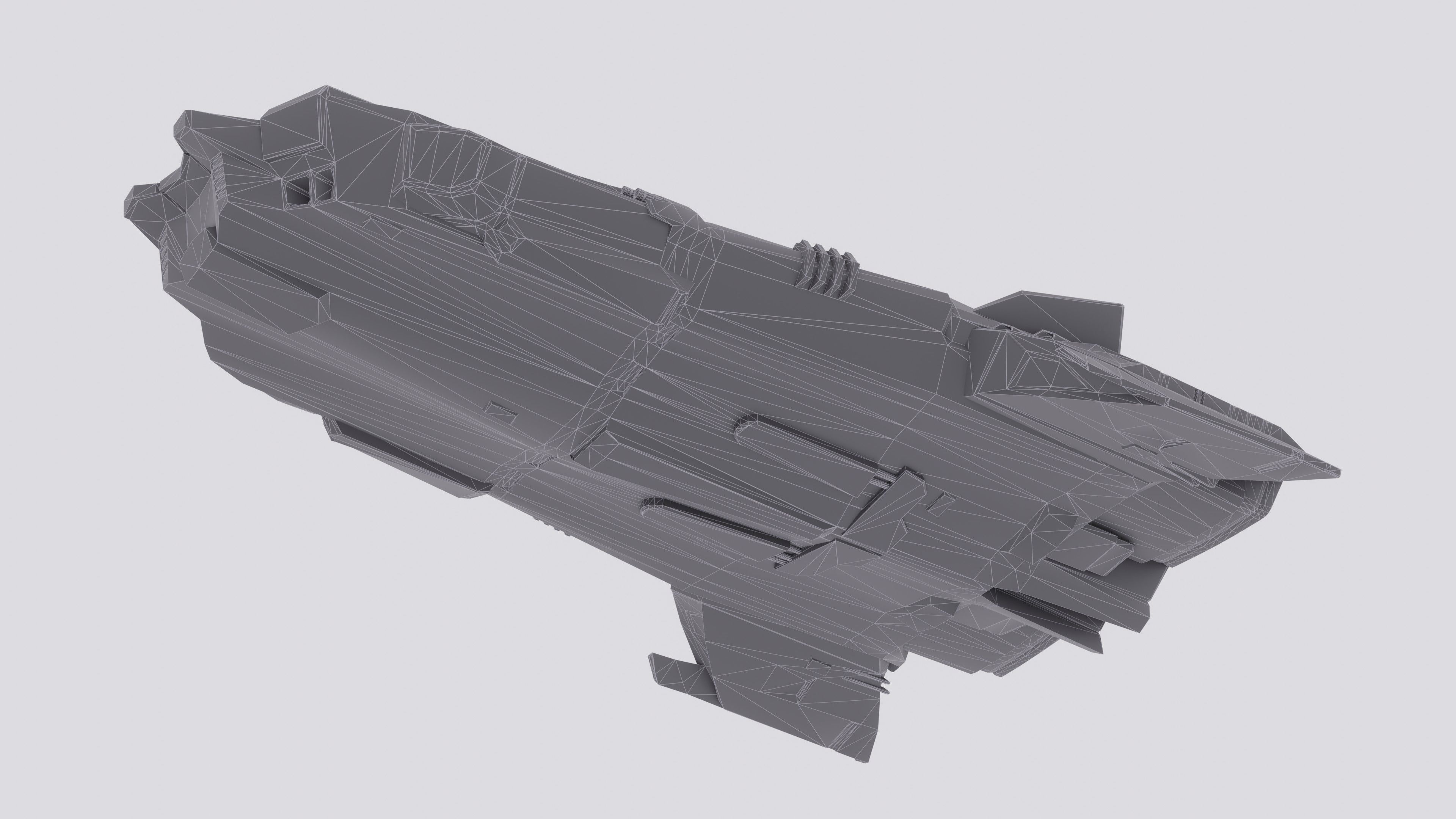 Anopheles Spaceship Low-poly 3D model_10