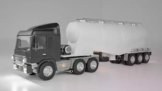 Dry bulk tanker trailer truck 