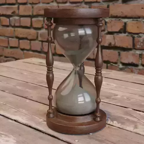 Hourglass old worn