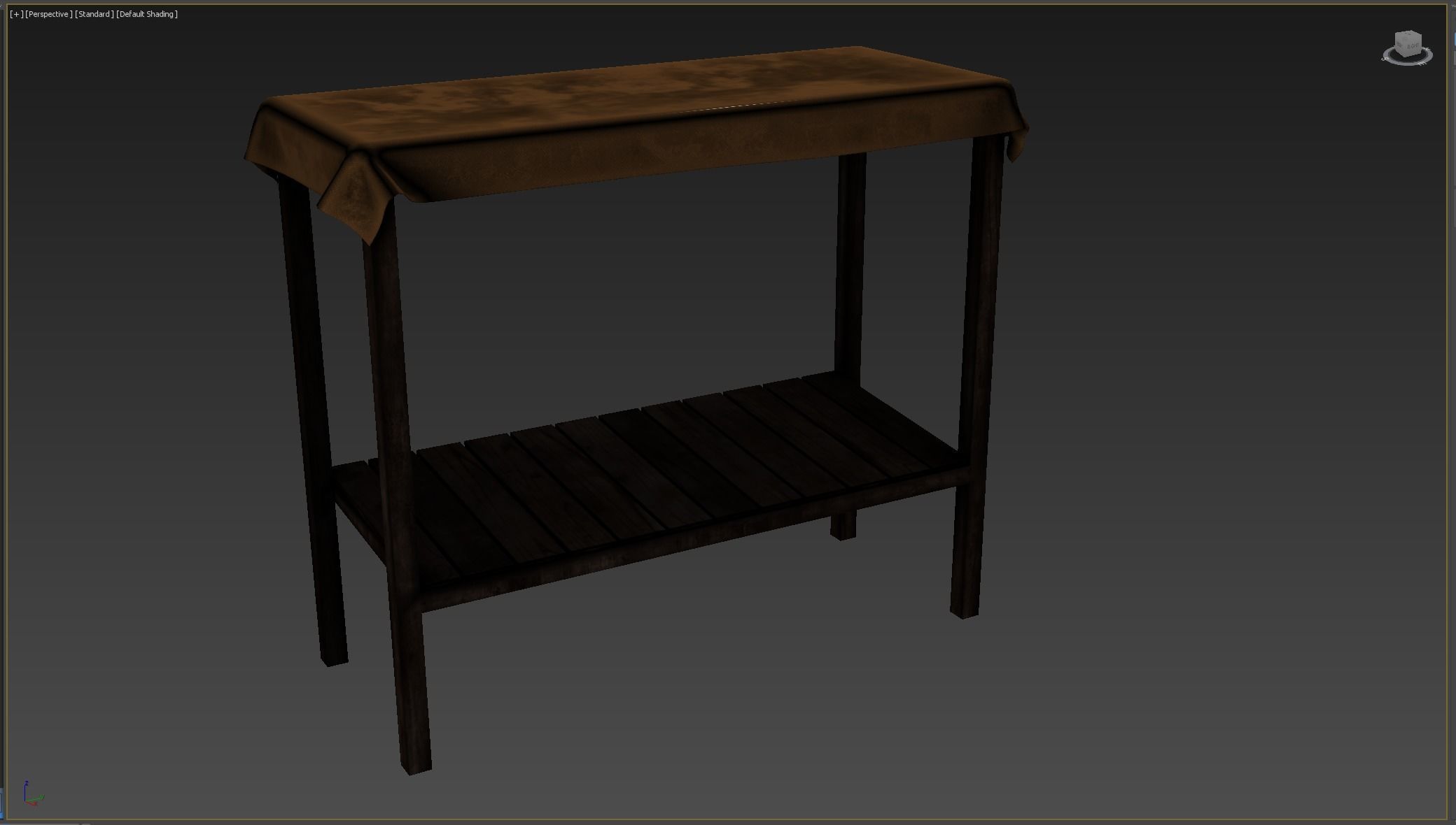 Market Stall Cotton Low-poly 3D model_8