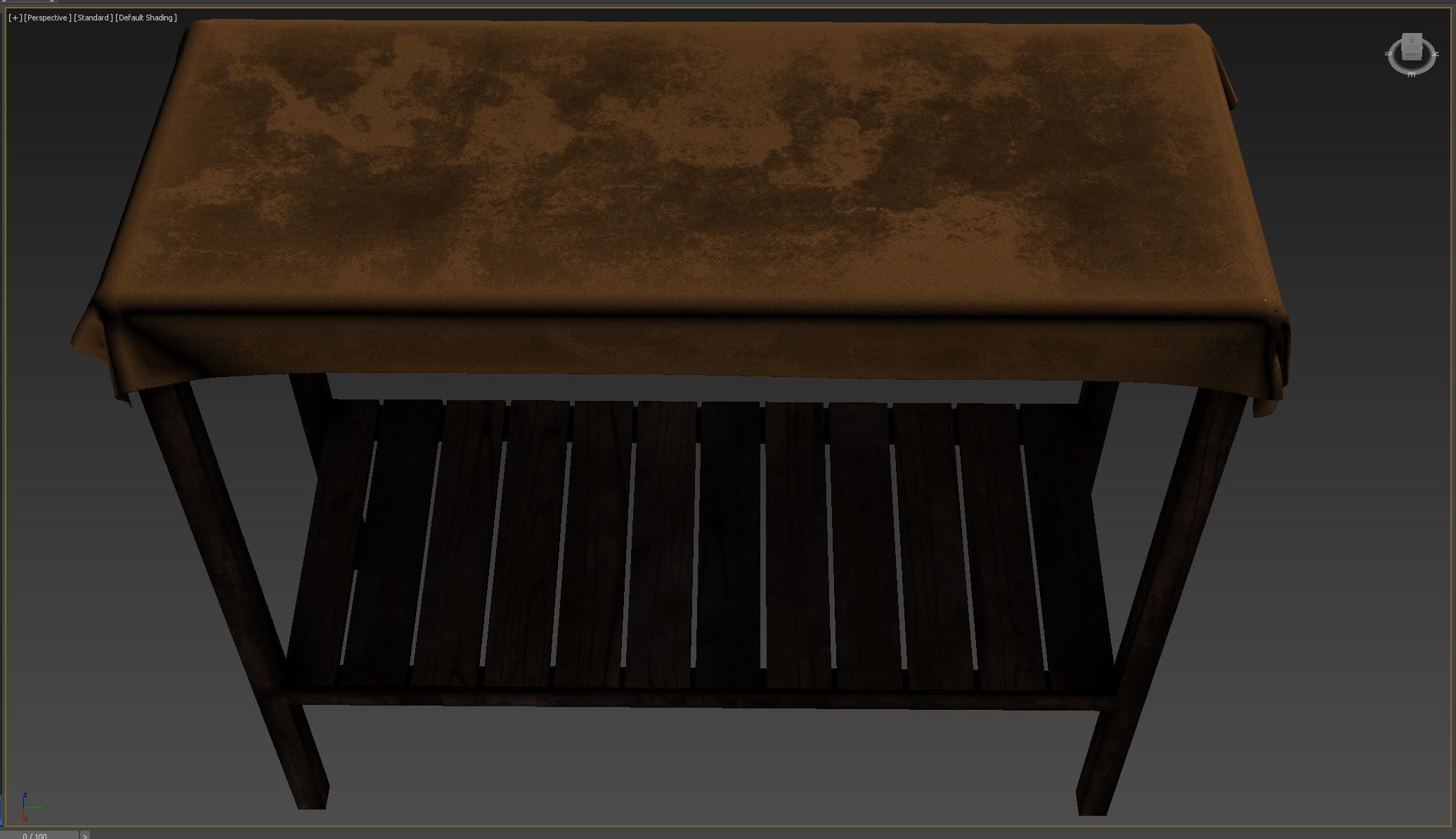 Market Stall Cotton Low-poly 3D model_9