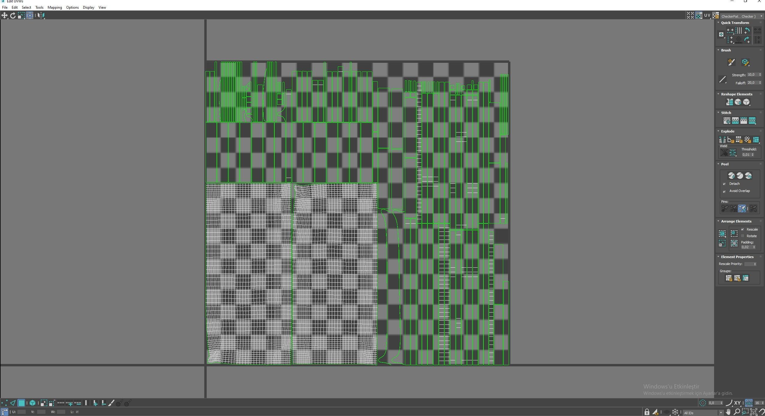 Market Stall Cotton Low-poly 3D model_11