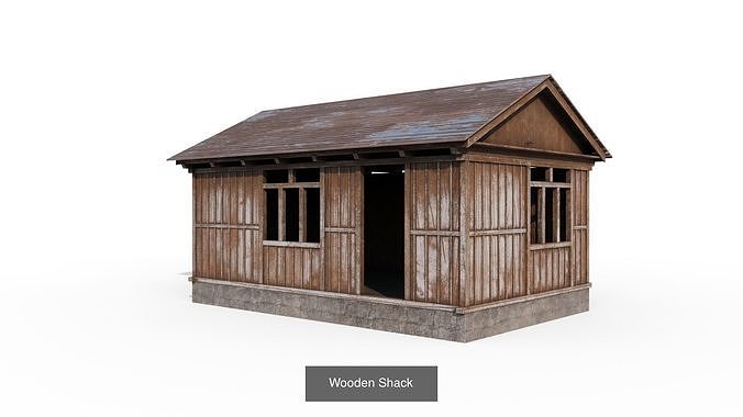 Mountain Village Buildings  3D Model Pack 6