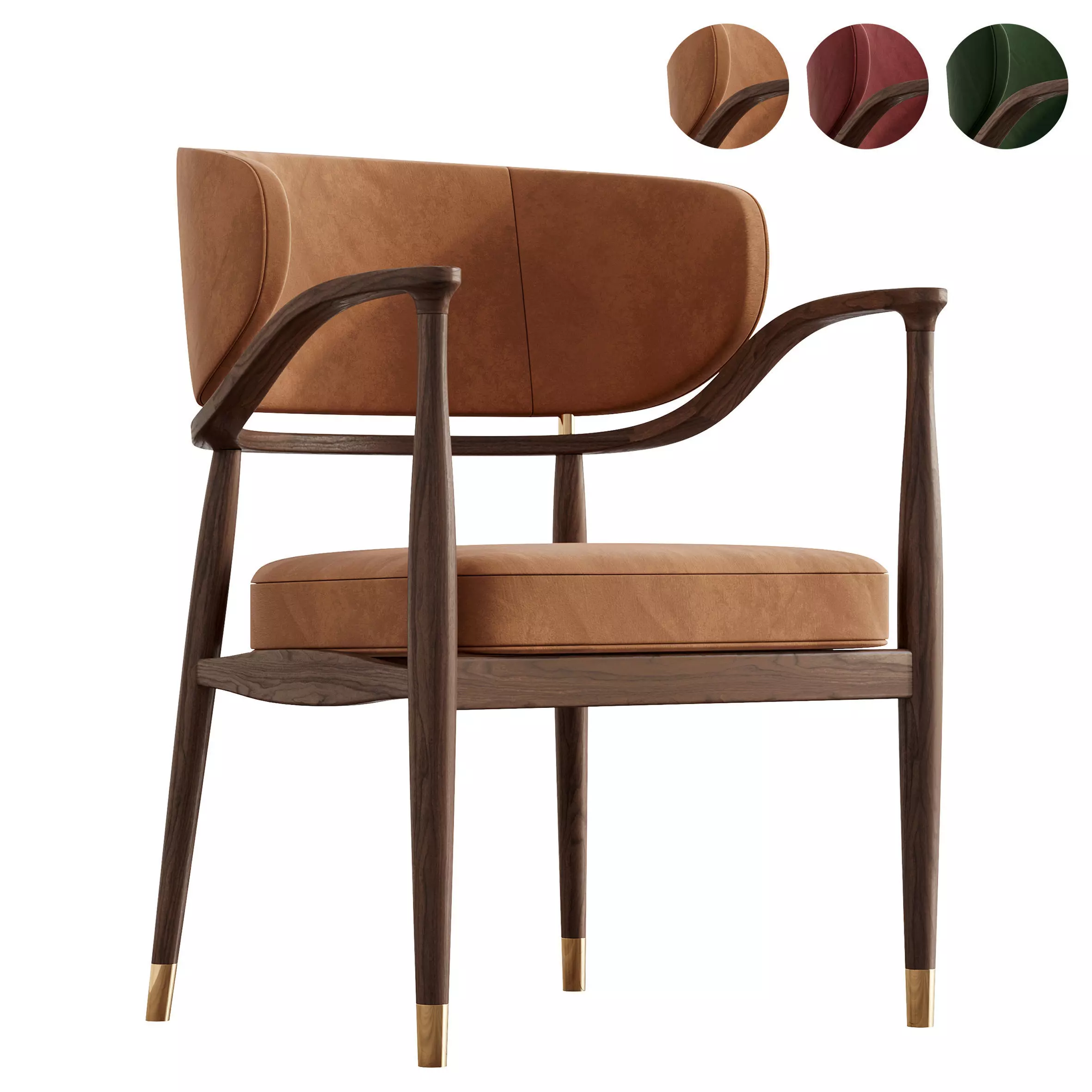 Mason Dining Chair - Mezzo Collection 3D model_0