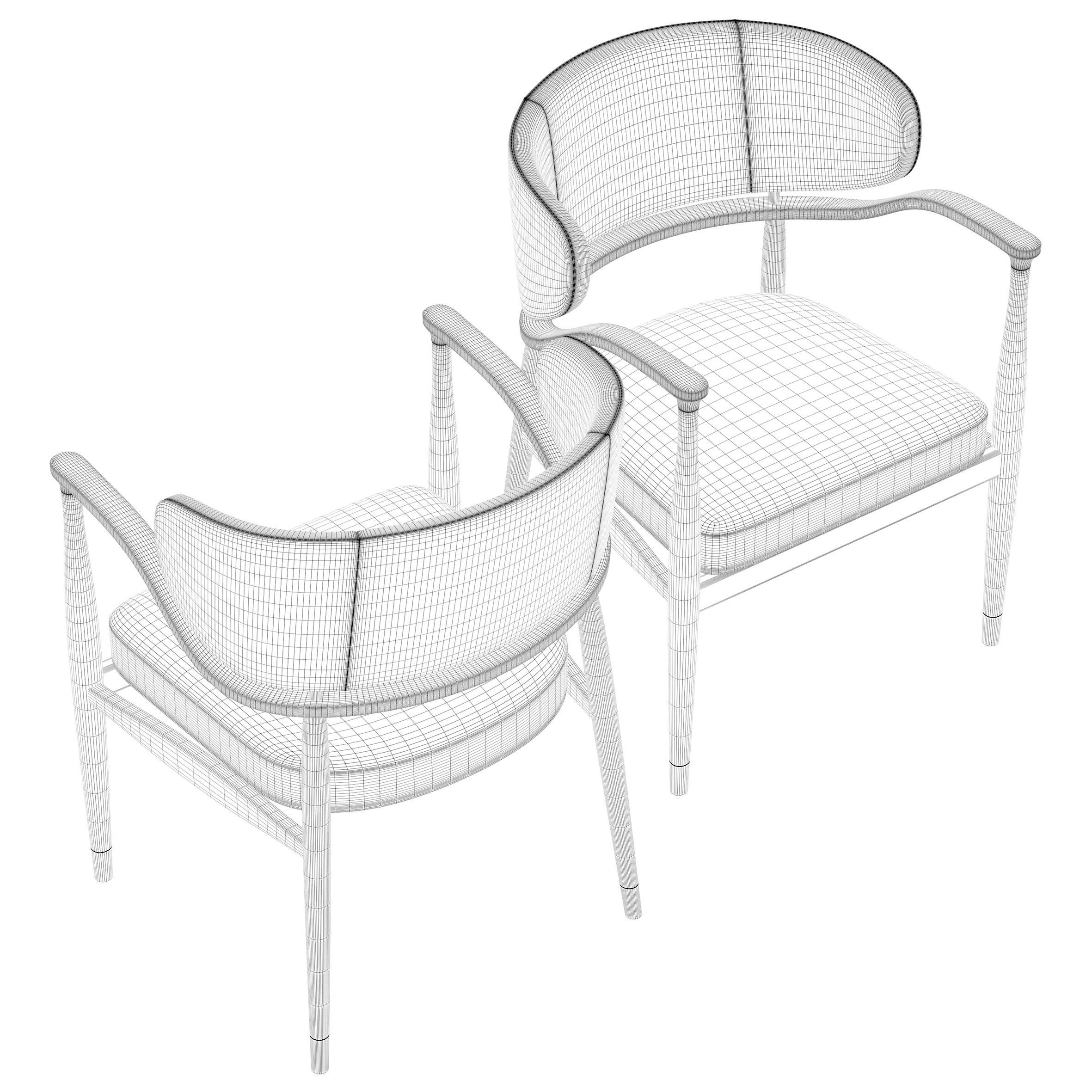 Mason Dining Chair - Mezzo Collection 3D model_4