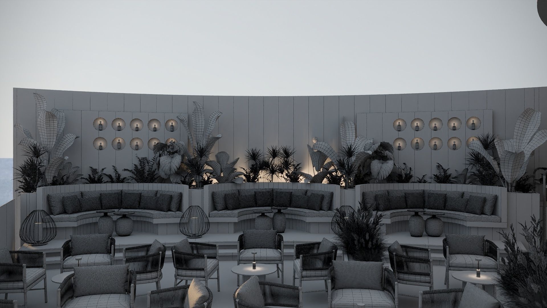 Cafe Restaurant 3D Model 3D model_4