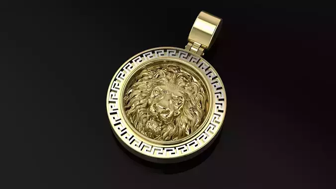 Pendant Lion key greek