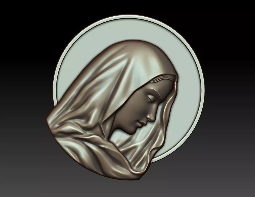 Virgin Mary 9 3D print model