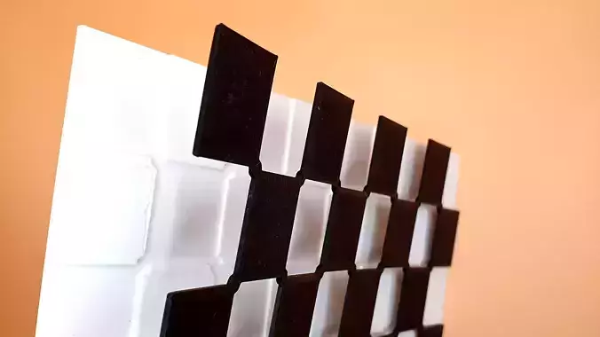 Chess Board Easy 3D print model