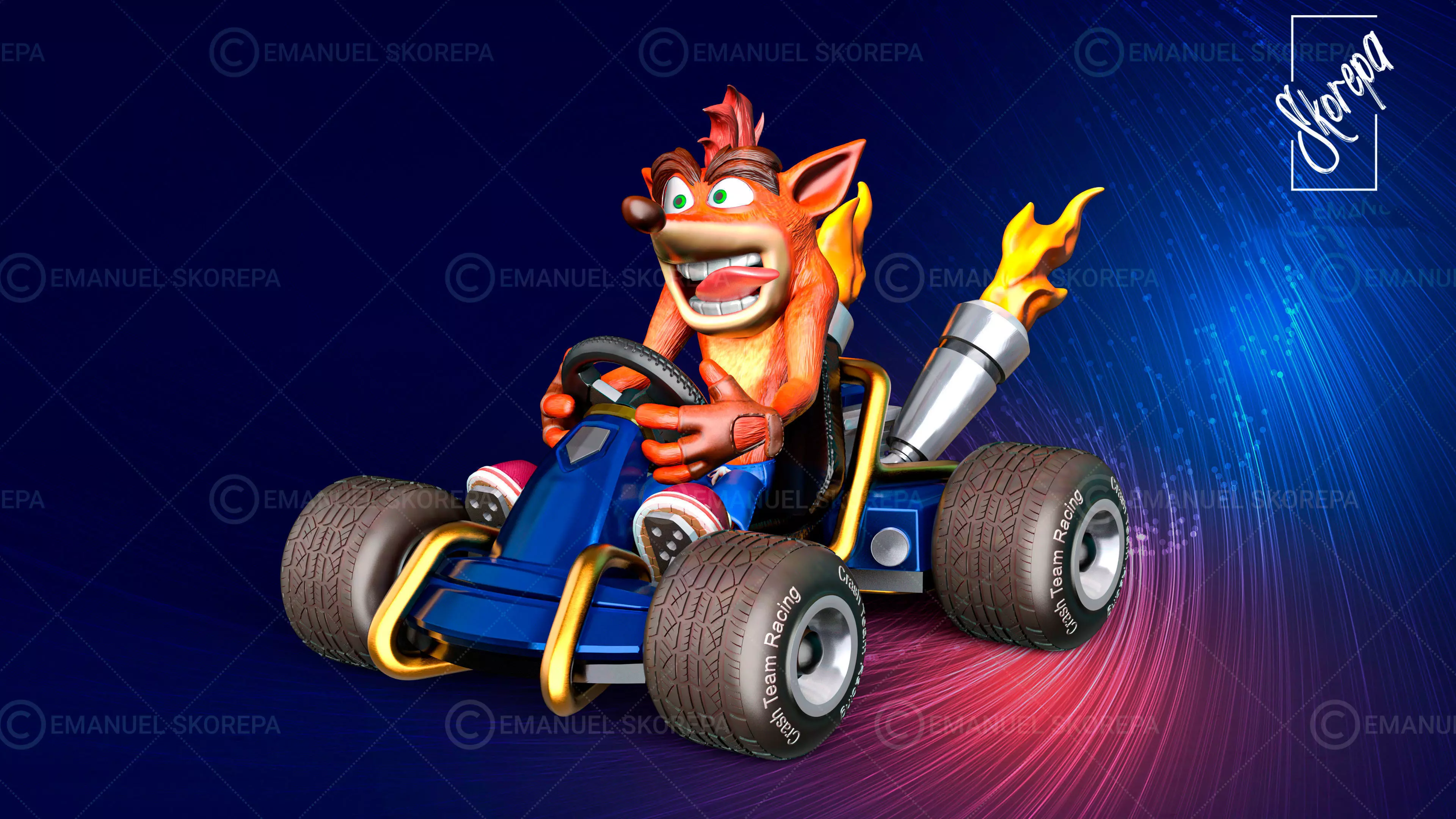 Crash Team Racing 3D print model_0