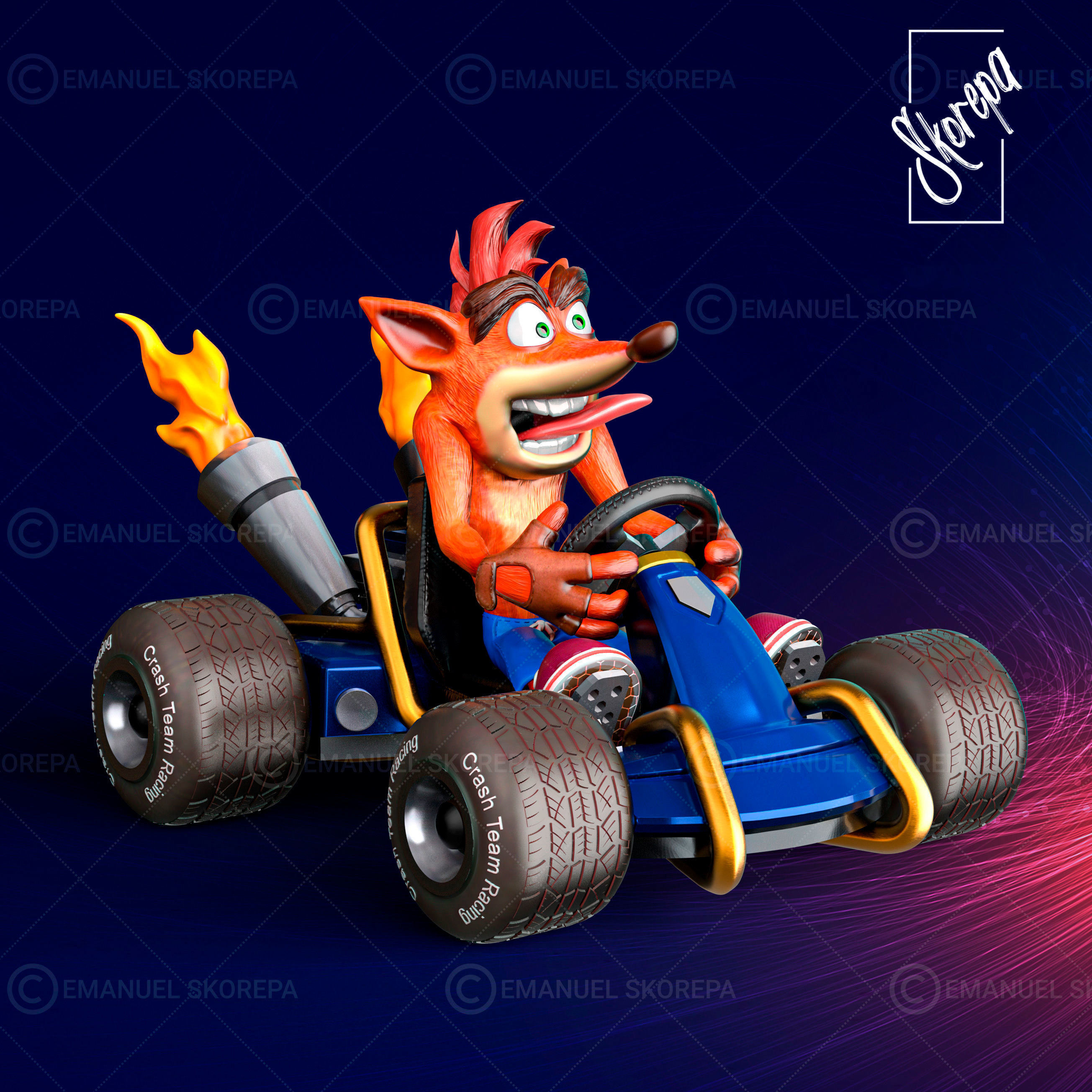 Crash Team Racing 3D print model_4