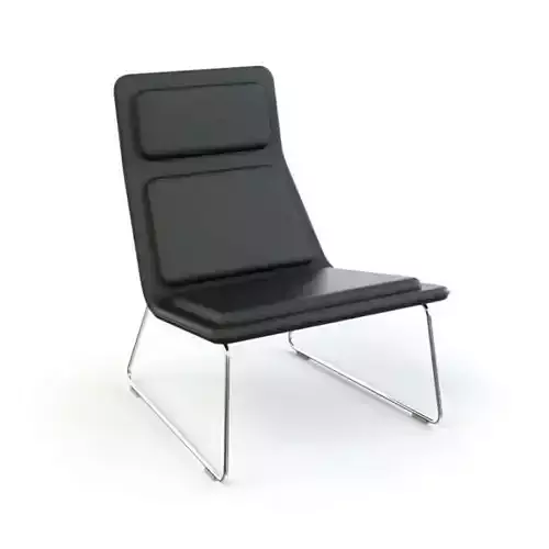 Modern Black Armchair