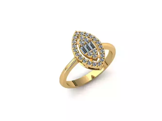 Marquise Illusion Engagement Ring  RG0007