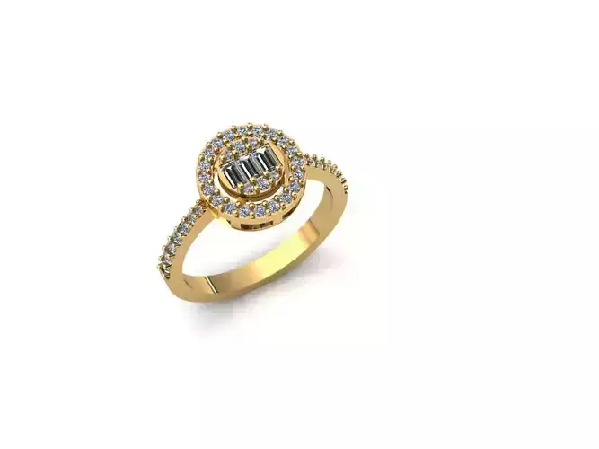 Round Illusion Engagement Ring  RG0012
