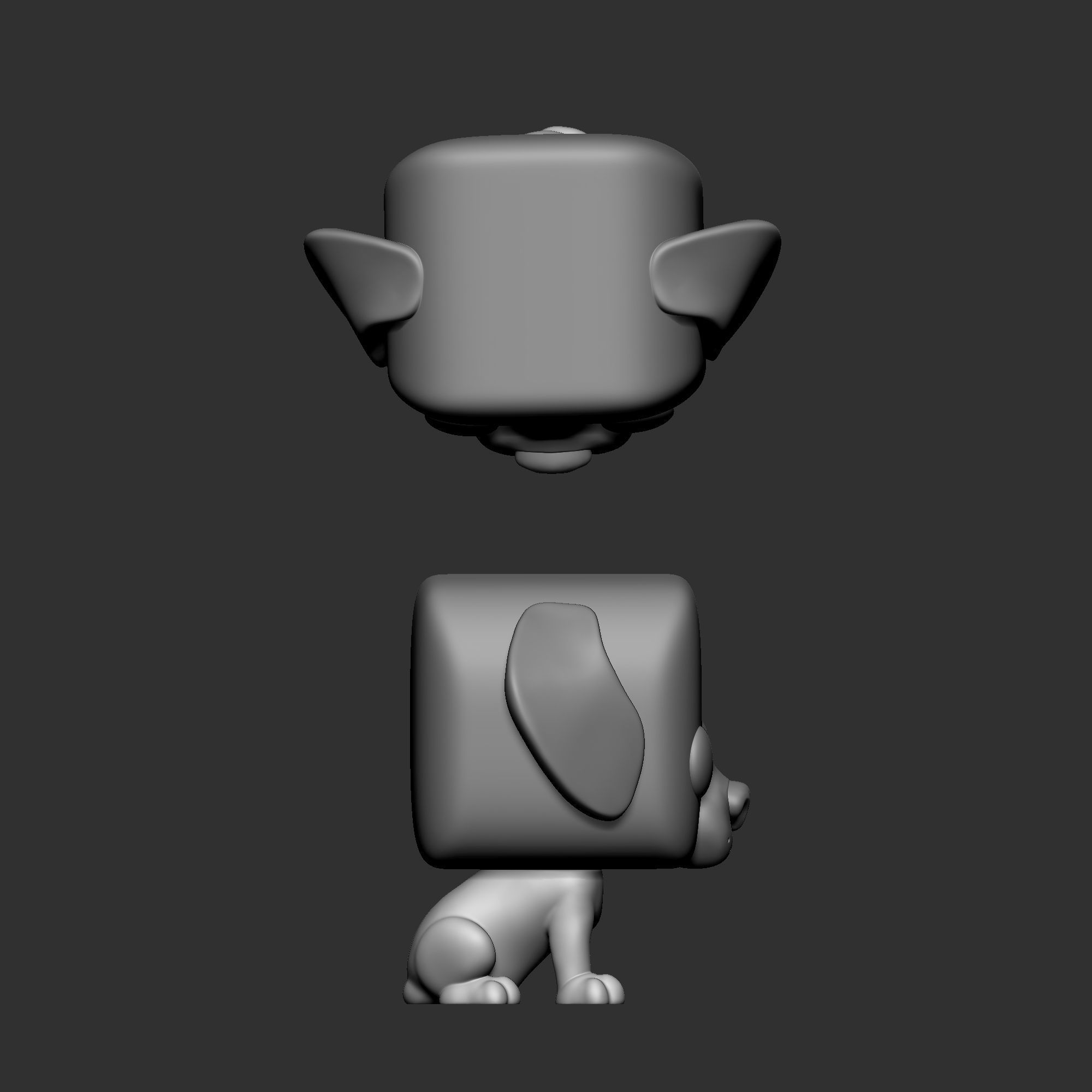 Cachorro funko pop dog 3D print model_3