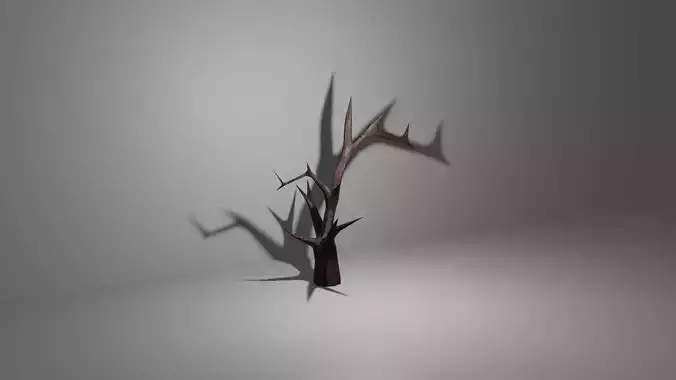 Remeshed Tree Low-poly 3D model