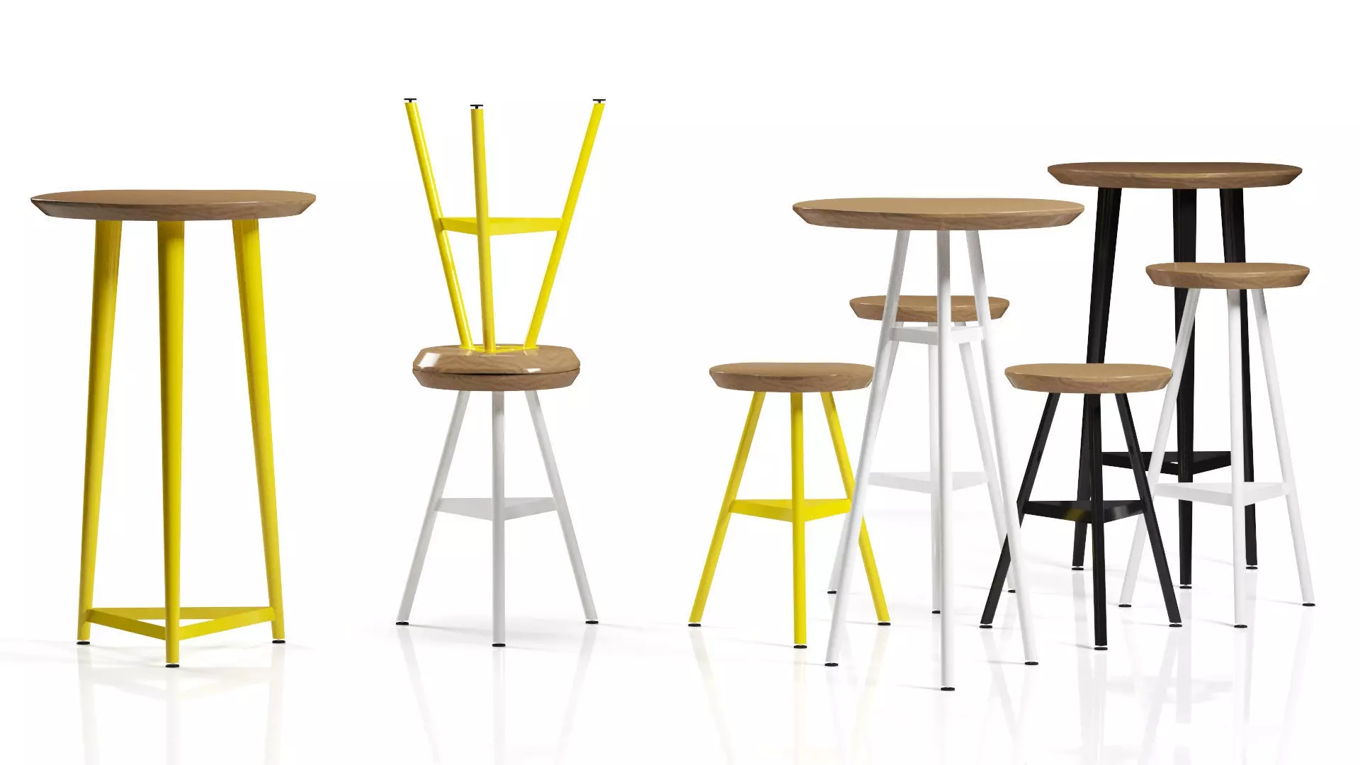 3D chair - tabure - stool 3D model 2 3D model