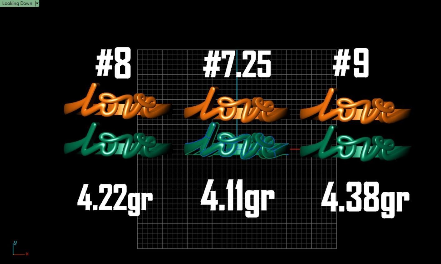 Love ring 3D model 3D print model_6