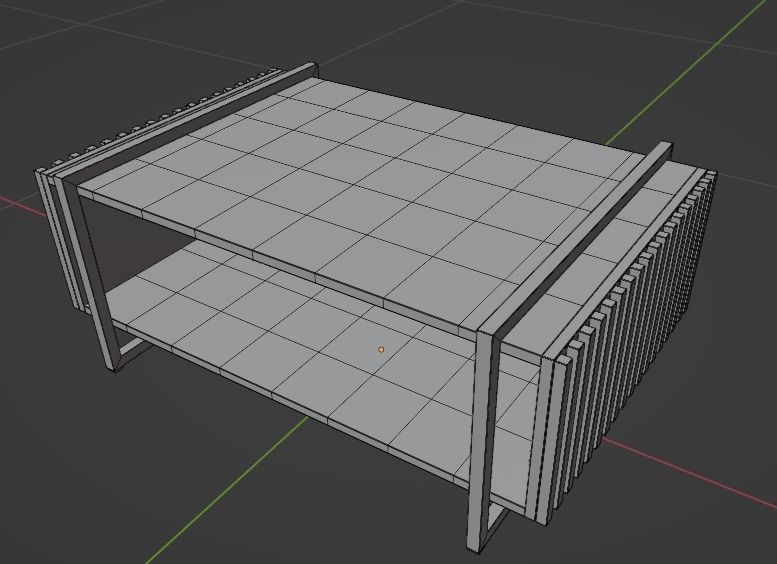 Mesa de Centro Retangular Inno 3D model_4