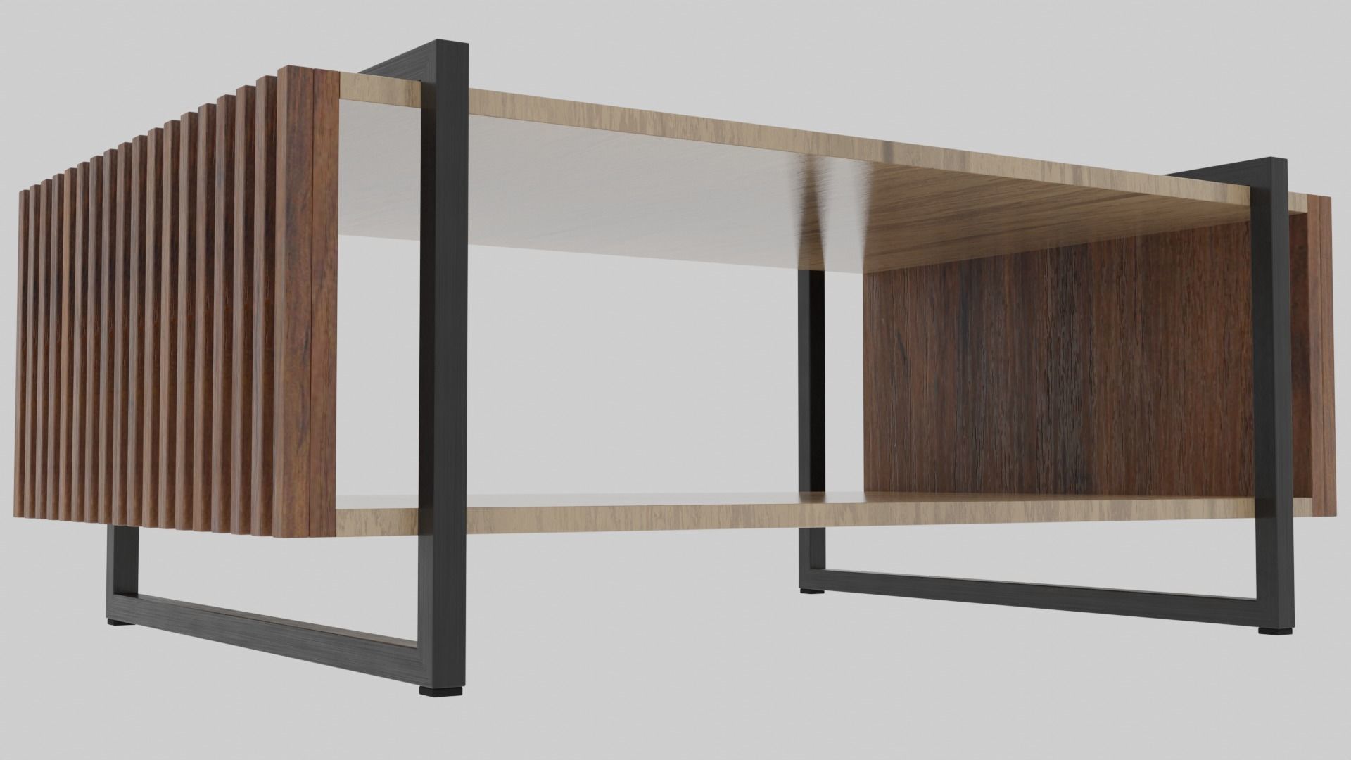 Mesa de Centro Retangular Inno 3D model_1