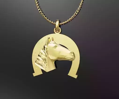 horse necklace