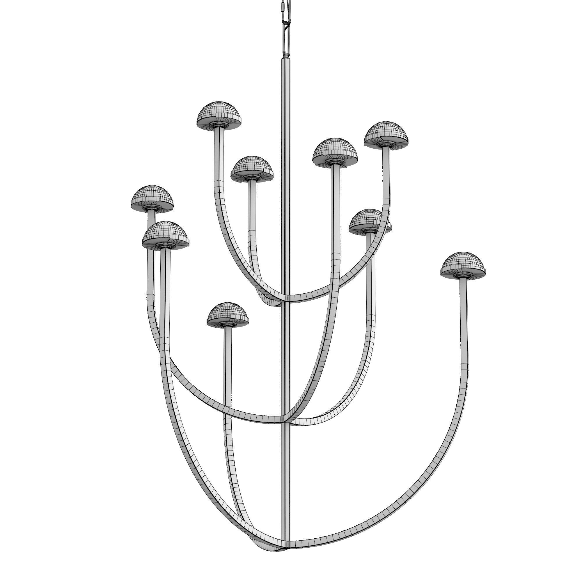 PEDRA ROUND CHANDELIER 40 3D model_7