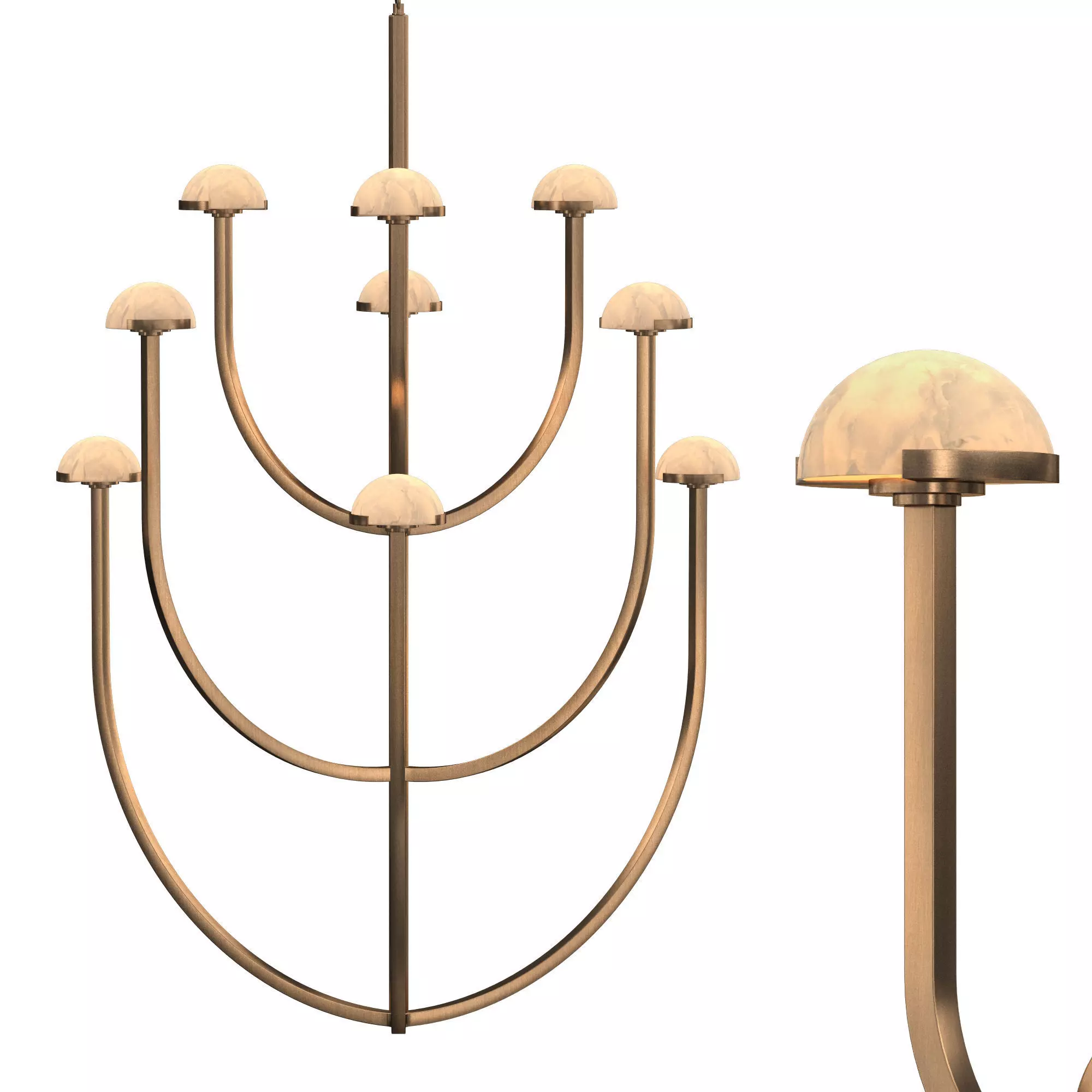 PEDRA ROUND CHANDELIER 40 3D model_0